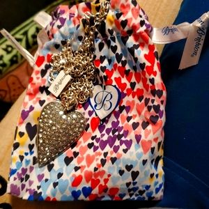 Brighton Glisten Heart convertible necklace